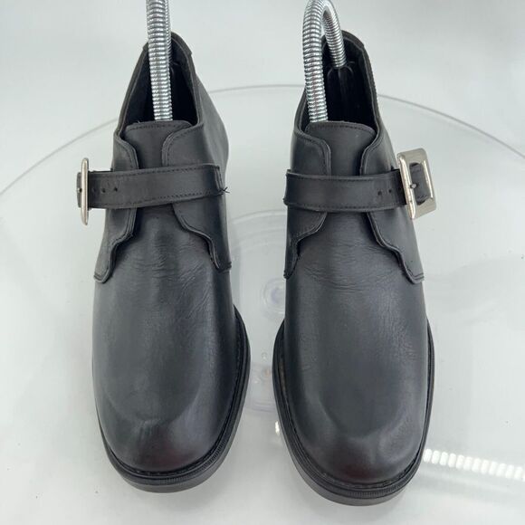 Naot Ankle Booties Women's 6 37 Black Leather Monk Strap Shoes Heels Comfort - Picture 5 of 14
